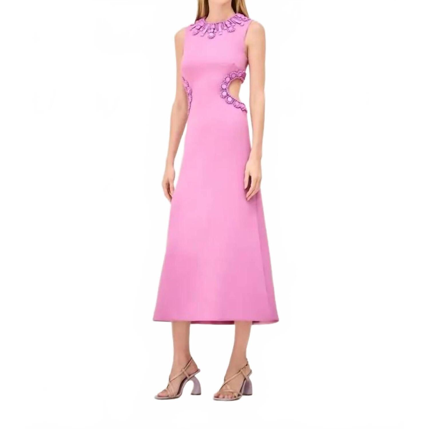 New Alexis Leda Midi Dress In Magenta